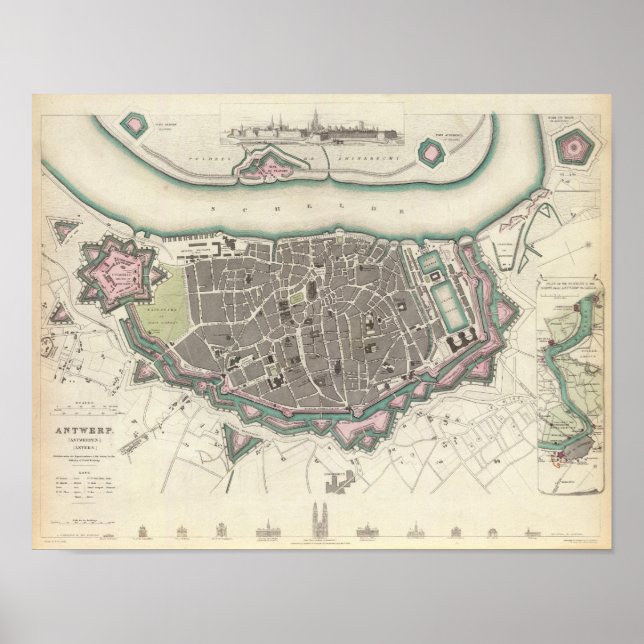 Antwerpen Antwerpen Anvers Poster (Vorne)