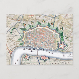 Antwerpen, Antwerpen, Belgien - Antike Karte