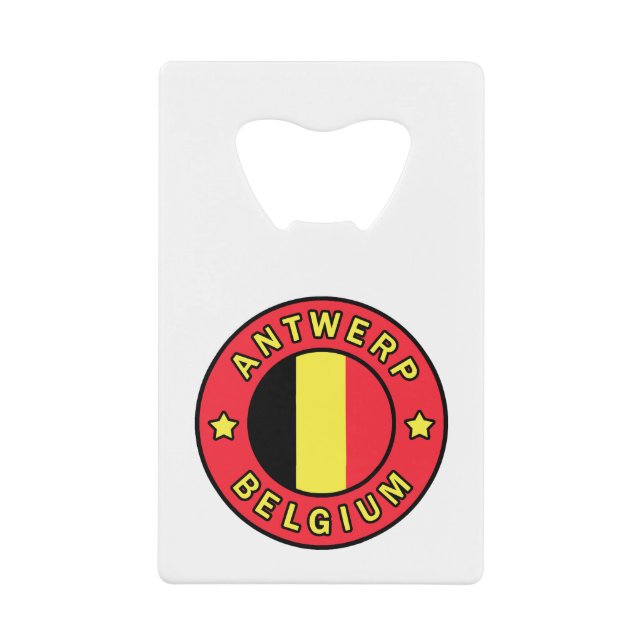 Antwerpen Belgien Geldbeutel Flaschenöffner (Vorderseite)