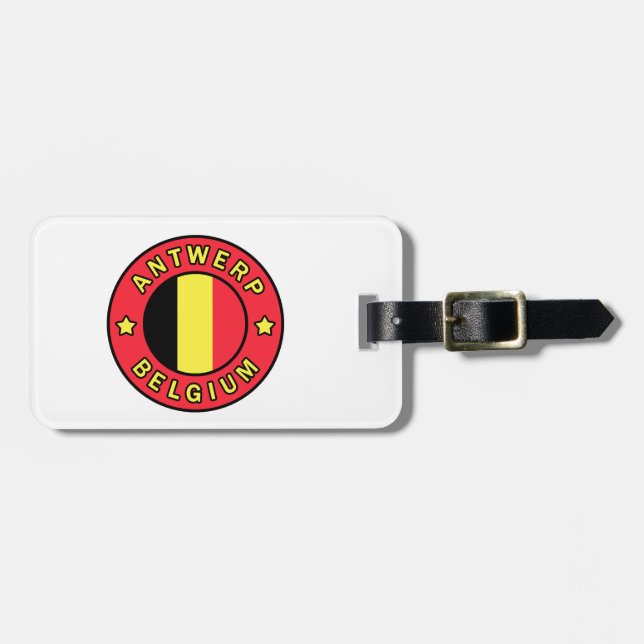 Antwerpen Belgien Gepäckanhänger (Vorderseite horizontal)