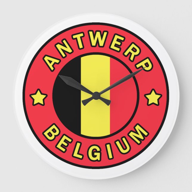 Antwerpen Belgien Große Wanduhr (Vorderseite)