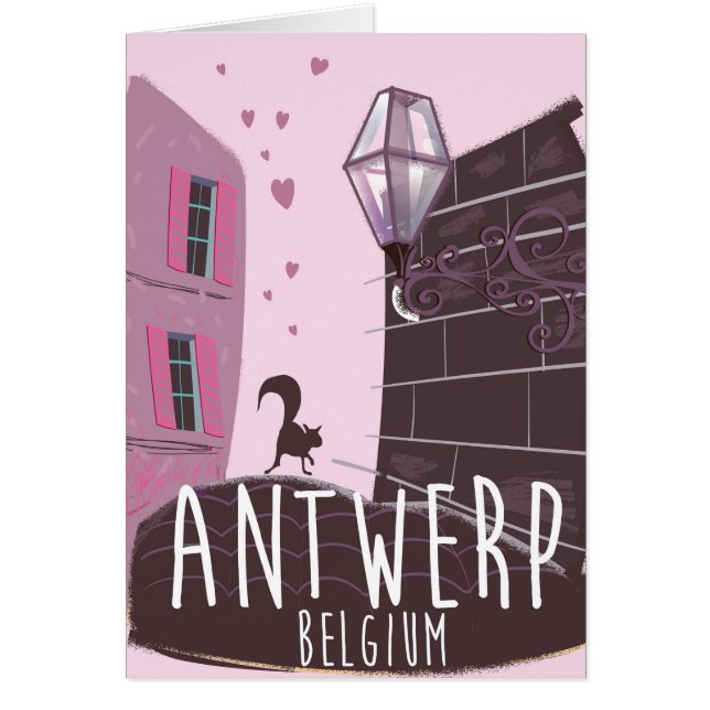 Antwerpen, Belgien Reiseplakat (Vorne)