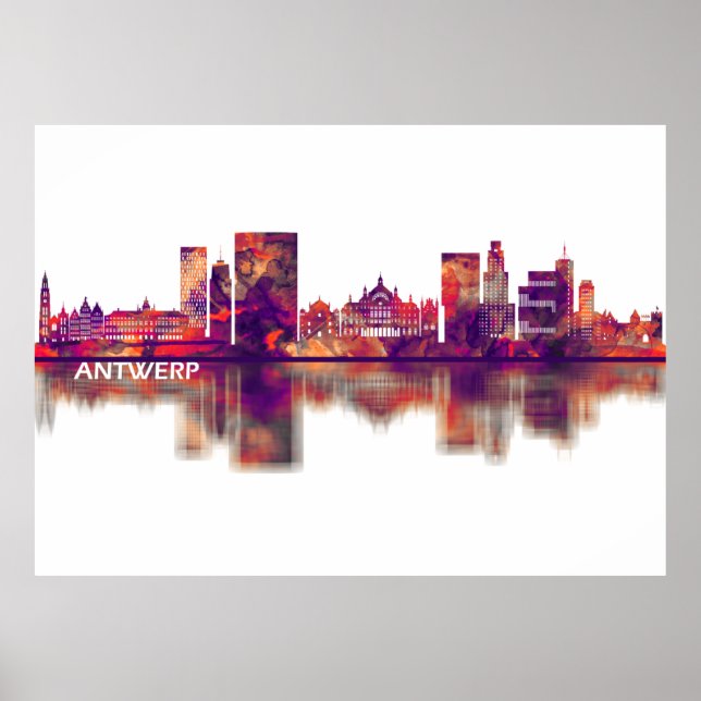 Antwerpen Belgien Skyline Poster (Vorne)