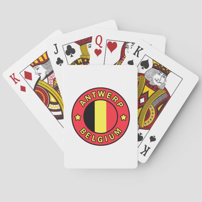 Antwerpen Belgien Spielkarten (Rückseite)