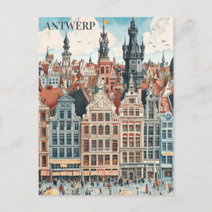 Antwerpen Belgien Travel Postkarte