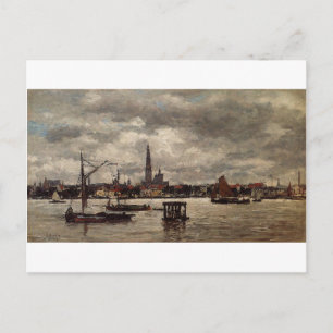 Antwerpen, die Schelde von Eugene Boudin Postkarte
