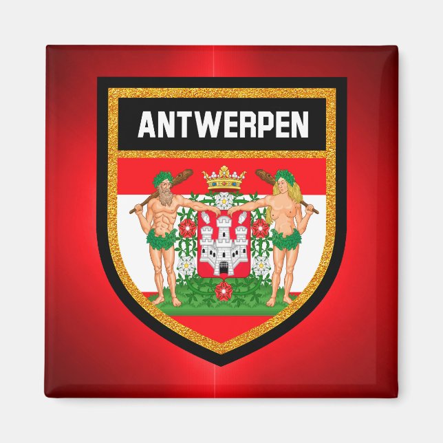 Antwerpen Flag Magnet (Vorne)