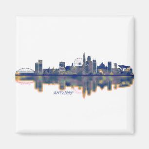 Antwerpen Skyline Magnet