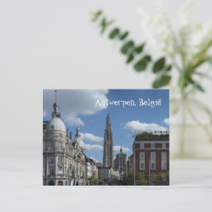 Antwerpen Stadtansicht Belgien vom Steenplein Feiertagspostkarte