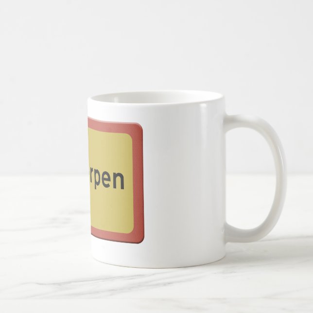 Antwerpen Stadtname-Tafel Kaffeetasse (Rechts)