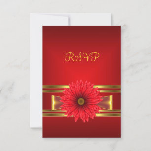 Antwort 40. Geburtstag rote Blume Gold roter Bogen