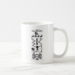 Antwort auf die binäre Meldung von Arecibo Kaffeetasse