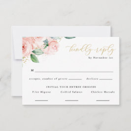 Antwort auf die Blumenkost-Auswahl in Rosa und Gol