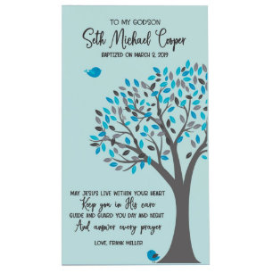 Antwort auf jedes Gebet Godsons blaues Wall-Zeiche