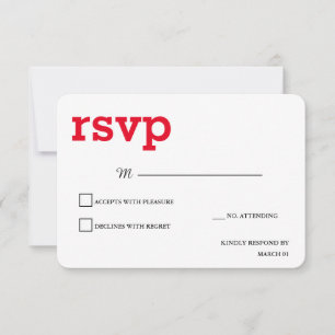 Antwort auf moderne Schlichte Minimalistische Rot-