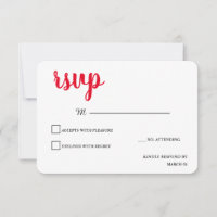 Antwort auf moderne Schlichte Minimalistische Rot-