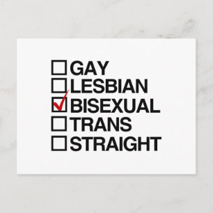 ANTWORT BISEXUAL POSTKARTE