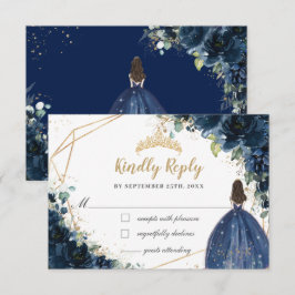 Antwort der Prinzessin Quinceañera von Blue Floral