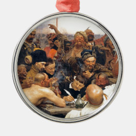 Antwort der ukrainischen Kosaken/Kosaken von Repin Ornament Aus Metall