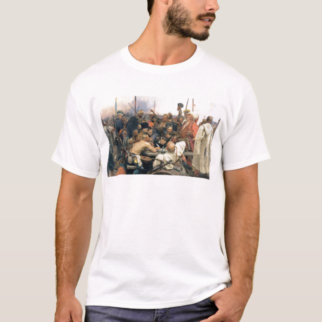 Antwort der Zaporozhian Kosaken T-Shirt (Vorderseite)