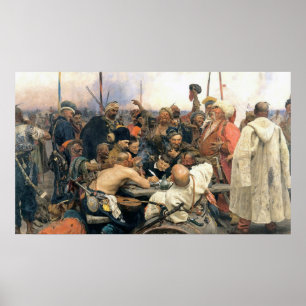 Antwort der zaporozhianischen Kosaken Poster