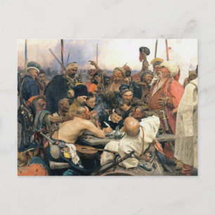 Antwort der zaporozhianischen Kosaken Postkarte