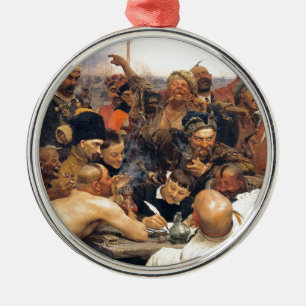 Antwort des ukrainischen Kozaky/der Kosaken durch Ornament Aus Metall