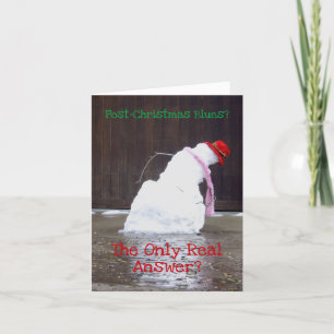Antwort für die Post-Weihnachten-Blues Feiertagskarte
