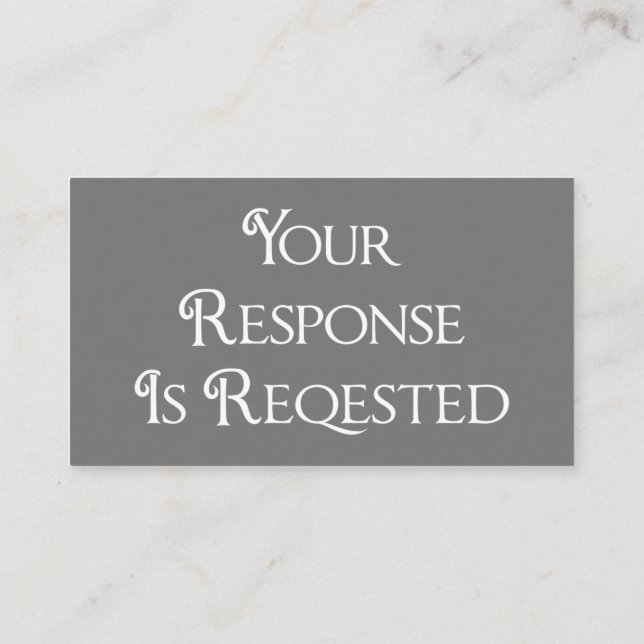 Antwort-Karte für den hochzeitgrauen UAWG QR-Code Begleitkarte (Rückseite)