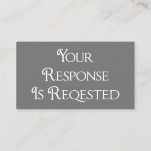 Antwort-Karte für den hochzeitgrauen UAWG QR-Code Begleitkarte