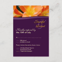 Antwort-Karte für Hochzeiten RSVP Karte