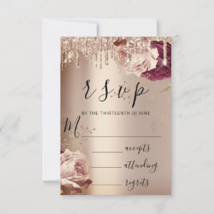 Antwort Tropfen Hochzeit Marsala Blumen Rose
