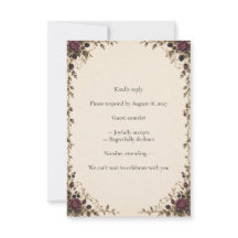 Antwort zur Hochzeit 'Once Upon a Midnight Plum Ro
