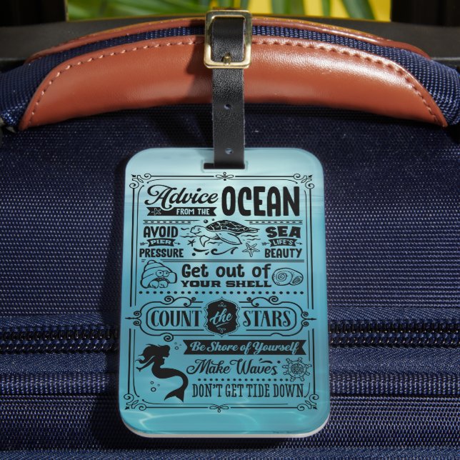 Antworten aus dem Meer Gepäckanhänger (Vorderseite Insitu 2)