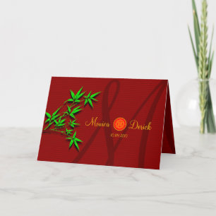 Antwortkarte für chinesische Hochzeitseinladung mi Einladung