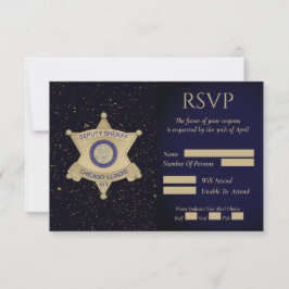 Antwortkarte für die Strafverfolgung RSVP Karte