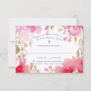 Antwortkarte für gesegnete Folien Einladung