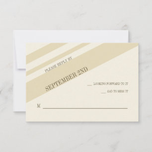 Antwortkarte für Streifen RSVP Karte