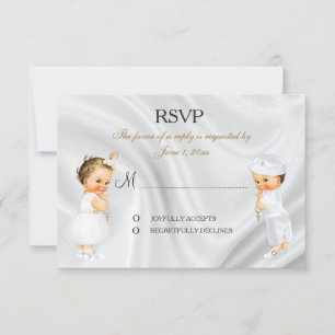 Antwortkarte für Taufe RSVP Karte