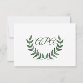 Antwortkarte Green Branches RSVP Karte