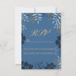 Antwortkarte Hochzeit Elegante Blätter Save The Date