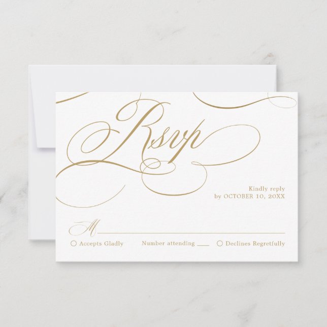 Antwortkarte RSVP Karte (Vorderseite)