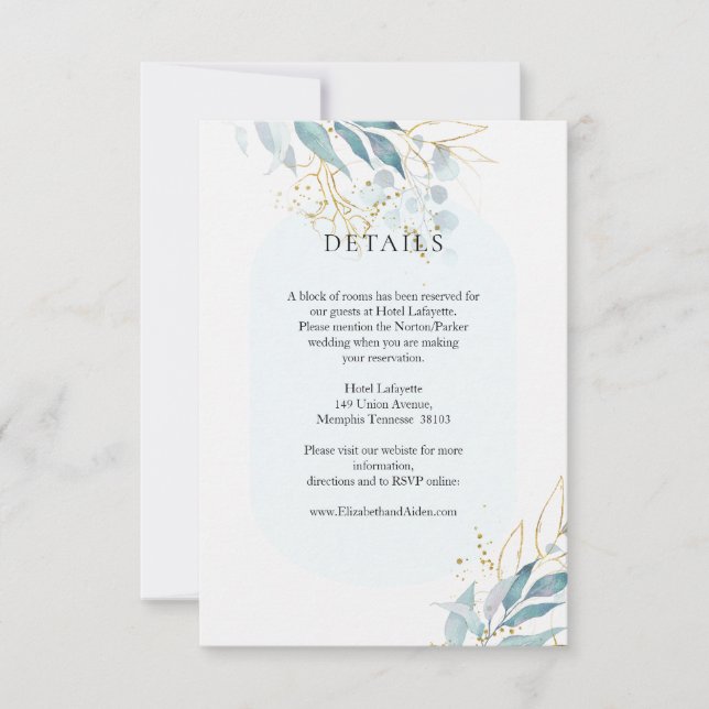 Antwortkarte RSVP Karte (Vorderseite)