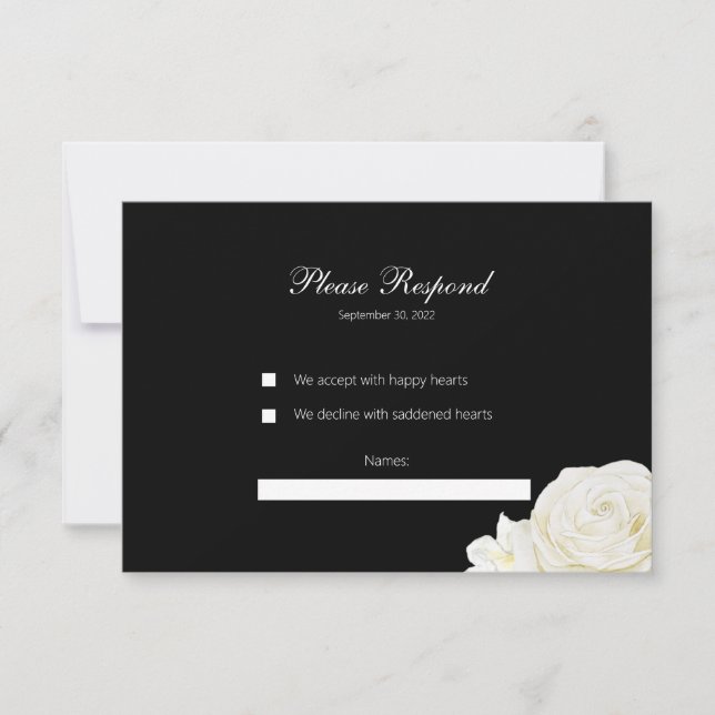 Antwortkarte RSVP Karte (Vorderseite)