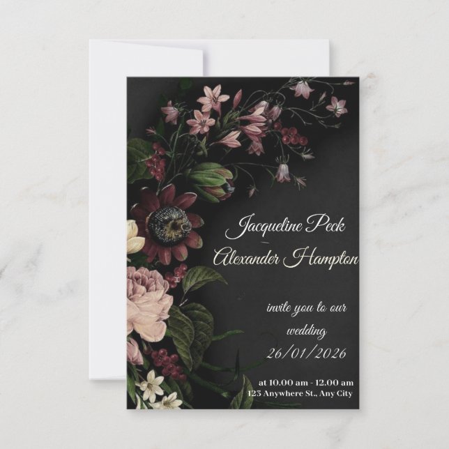 Antwortkarte RSVP Karte (Vorderseite)