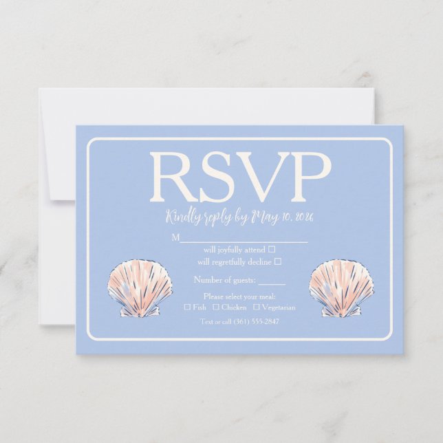 Antwortkarte RSVP Karte (Vorderseite)