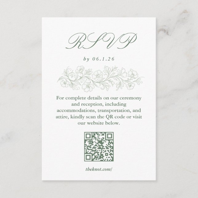 Antwortkarte  RSVP karte (Vorderseite)