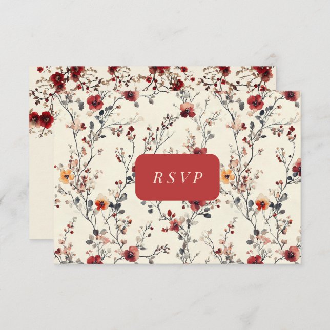 Antwortkarte RSVP Karte (Vorne/Hinten)