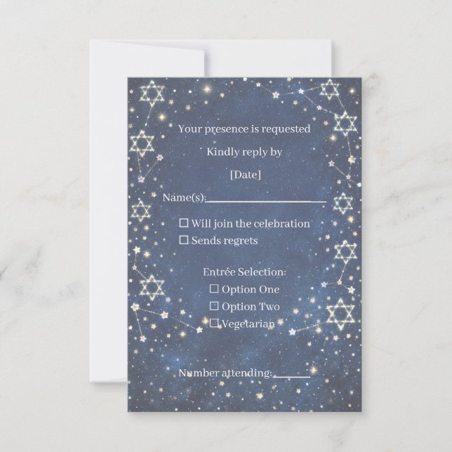 Antwortkarte RSVP Karte (Vorderseite)