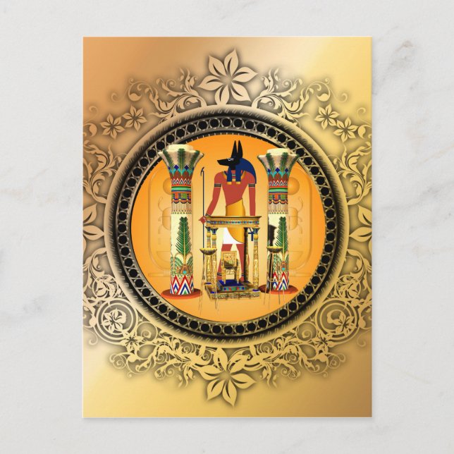 Anubis, Ägypten Postkarte (Vorderseite)